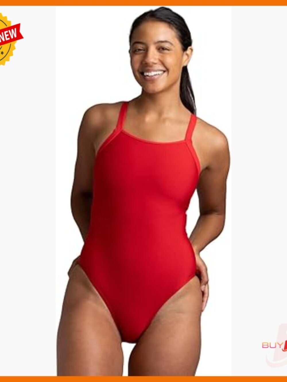 Women's Athletic One Piece Swimsuit with Shelf Bra for Training and Fitness